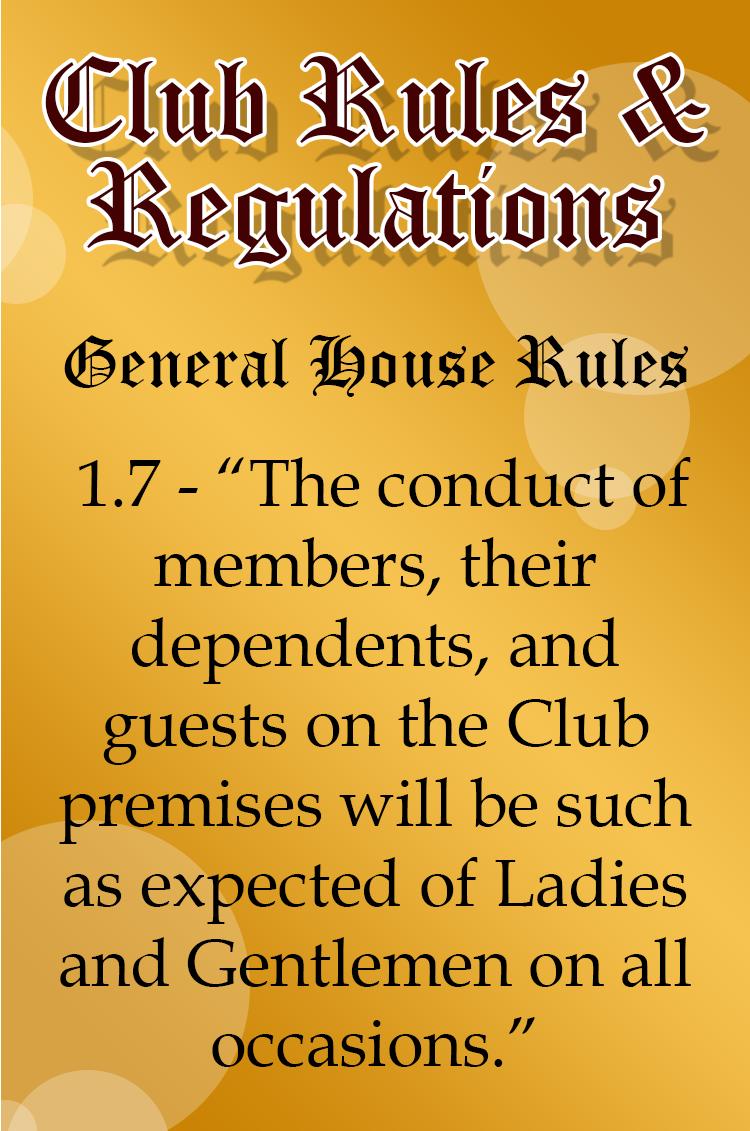 1.7 Club Rules And Regulations | Valle Verde Country Club, Inc.